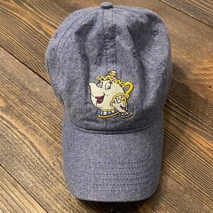 Disney beauty and the beast Blue Hat with Character Embroidery